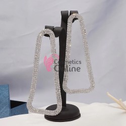 Cercei pentru dama moderni EARR23GG Argintii Set de 1 pereche cu strasuri